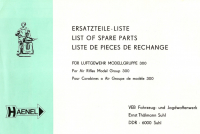 >Ersatzteileliste mit Bestellnummern< HAENEL 300
