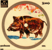 DDR Tierzielscheibe WILDSCHWEIN 14x13,5cm (Nachdruck)