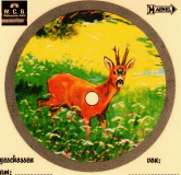 DDR Tierzielscheibe REHBOCK 14x13,5cm (Nachdruck)