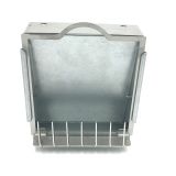 Kugelfangkasten, flach 14cm x 14cm + Tonröhrchen Adapter (aus widerstandsfähigen V2A Edelstahl)