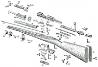 >Sicherungsflügel (unbenutzte Arsenalware)< Carl Gustaf M96/M38 Schwedenmauser