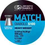 JSB >Match S100 - Heavy Weight< Diabolo 4,48mm / 4,49mm / 4,50mm / 4,52mm (500 Stk.)