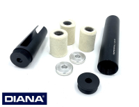 >Schalldämpfer 21mm< DIANA 48 - 54 und andere Luftgewehre mit 21mm Lauf-Außendurchmesser (zum Aufstecken)