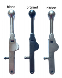 >Spannhebel (gerade Ausführung,Stahl blank, brüniert oder nitriert) komplett< HAENEL 310 (Untergruppe 310-2 / 310-3)