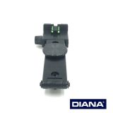 >Mikrometervisier - Kimme (komplett) mit Fiberoptik< DIANA Panther 21