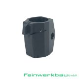 >Kornfuß 2. Ausführung aus Aluminium-schwarz eloxiert (Eigenfertigung)< FEINWERKBAU LP90