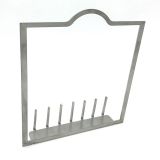 Tonröhrchen-Adapter für alle Kugelfangkästen 17cm x 17cm flach (aus widerstandsfähigen V2A Edelstahl)