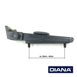 >Mikrometervisier - Kimme (komplett) mit Fiberoptik< DIANA 36