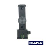 >Mikrometervisier - Kimme (komplett) mit Fiberoptik< DIANA 48