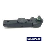 >Mikrometervisier - Kimme (komplett) mit Fiberoptik< DIANA 35