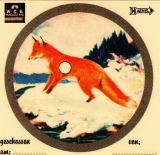 DDR Tierzielscheibe FUCHS 14x14cm (Nachdruck)