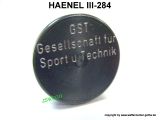Bodenstück -graviert- >GST Gesellschaft für Sport u. Technik< (Metallausführung) HAENEL III-284