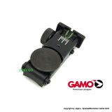 >Mikrometervisier - Kimme (komplett) mit Truglo FO-Fiberoptik< GAMO 1200