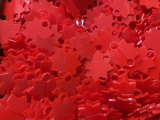 Plastik-Abschieß-Sterne (rot) 1000 Stück für Schießbude & Freizeit (mit Unbedenklichkeitsbescheinigung für Schießbuden)